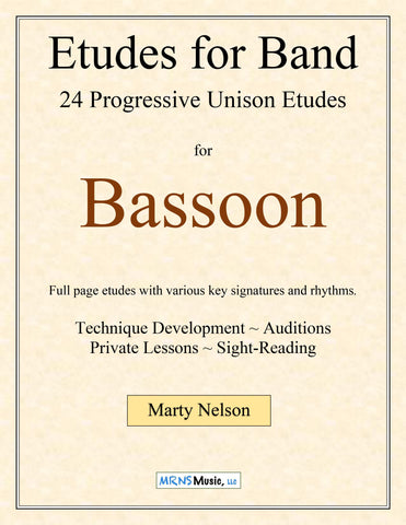 Etudes for Band - Bassoon Book  24 Progressive Etudes