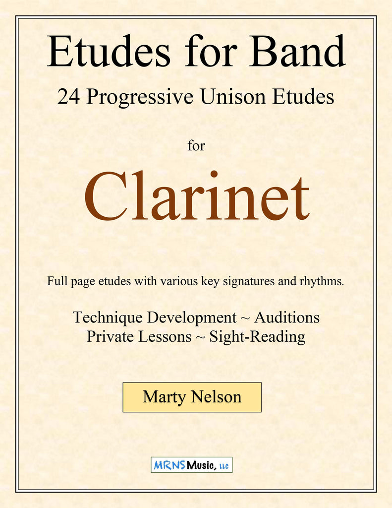 Etudes for Band - Clarinet Book  24 Progressive Etudes