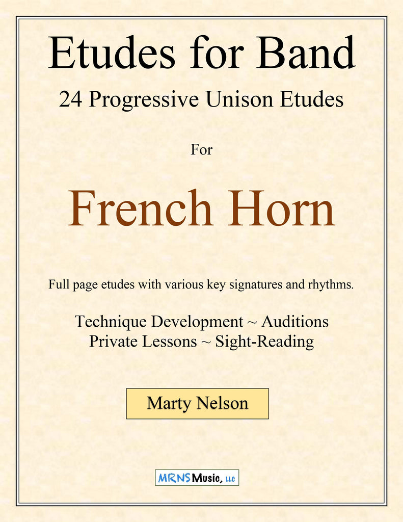 Etudes for Band - French Horn Book  24 Progressive Etudes