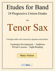 Etudes for Band - Tenor Saxophone Book  24 Progressive Etudes