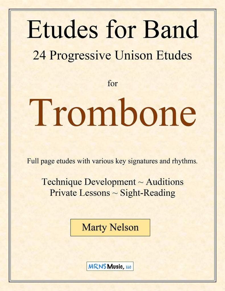 Etudes for Band - Trombone Book  24 Progressive Etudes