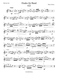 Etudes for Band - Bari Saxophone Book  24 Progressive Etudes
