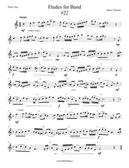Etudes for Band - Tenor Saxophone Book  24 Progressive Etudes