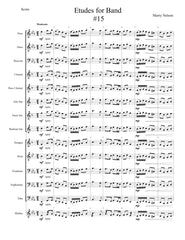 Etudes for Band - Bari Saxophone Book  24 Progressive Etudes