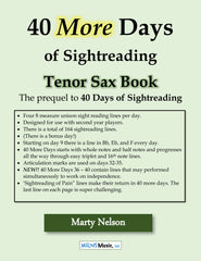 40 More Days of Sight-Reading for Tenor Saxophone