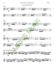 40 More Days of Sight-Reading for FLUTE