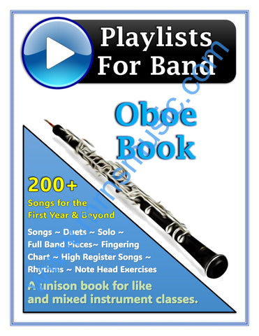 Playlists For Band Oboe Book (Student Book Only)
