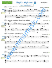 Playlists For Band Oboe Book (Student Book Only)