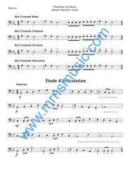 Playlists For Band Bassoon Book (Student Book Only)