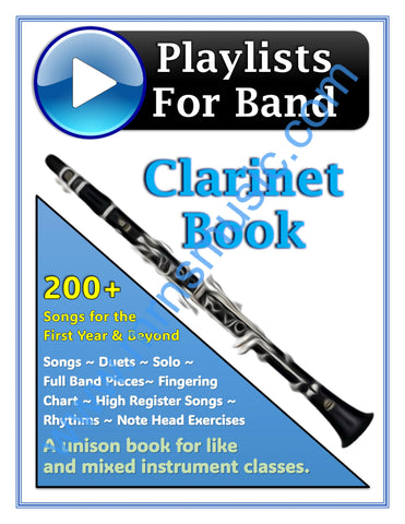 Playlists For Band Clarinet Book (Student Book Only)