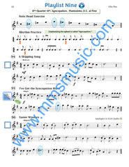 Playlists For Band Alto Saxophone Book (Student Book Only)