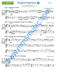 Playlists For Band Alto Saxophone Book (Student Book Only)