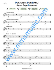 Playlists For Band Alto Saxophone Book (Student Book Only)