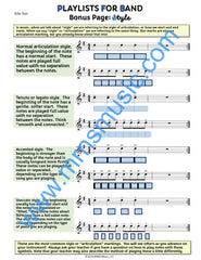 Playlists For Band Alto Saxophone Book (Student Book Only)