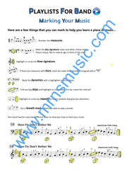 Playlists For Band Alto Saxophone Book (Student Book Only)