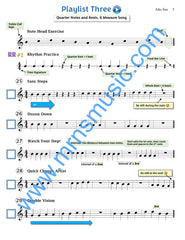 Playlists For Band Alto Saxophone Book (Student Book Only)