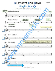 Playlists For Band Trumpet Book (Student Book Only)