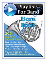 Playlists For Band French Horn Book (Student Book Only)