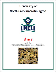 University of North Carolina at Wilmington Brass Methods Class Book