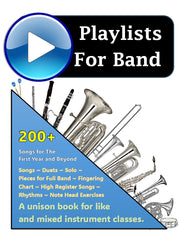 Playlists For Band! Coming Soon!