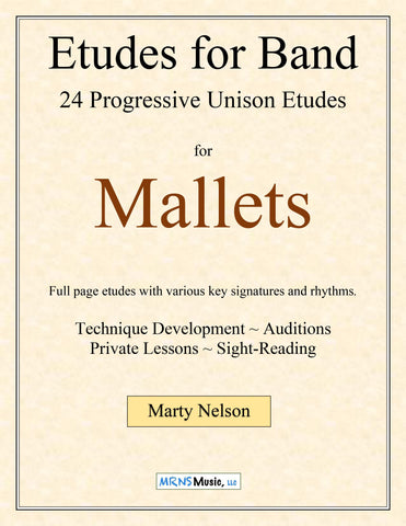 Etudes for Band - Mallet Book  24 Progressive Etudes