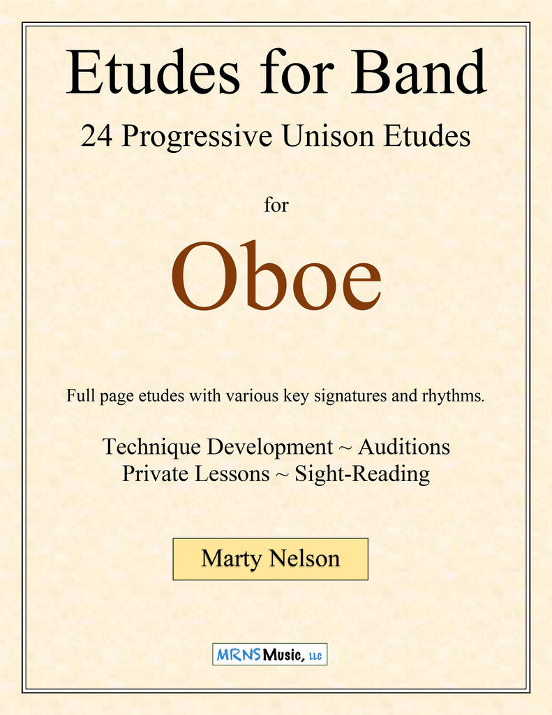 Etudes for Band - Oboe Book  24 Progressive Etudes