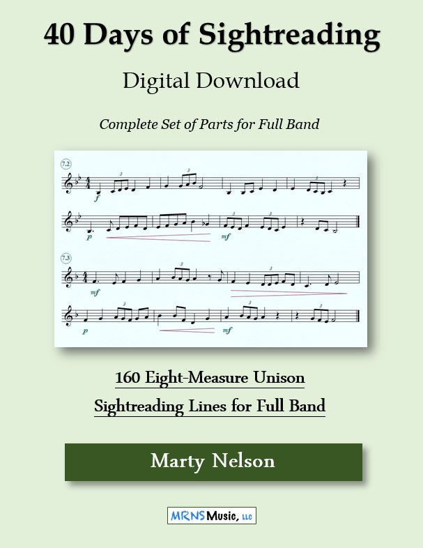 40 Days of Sightreading for Full Band – MRNS Music