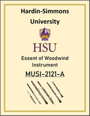 Hardin-Simmons University Essent of Woodwind Instrument Book MUSI-2121-A