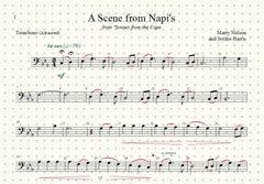 A Scene from Napi's Solo for Trombone and Piano